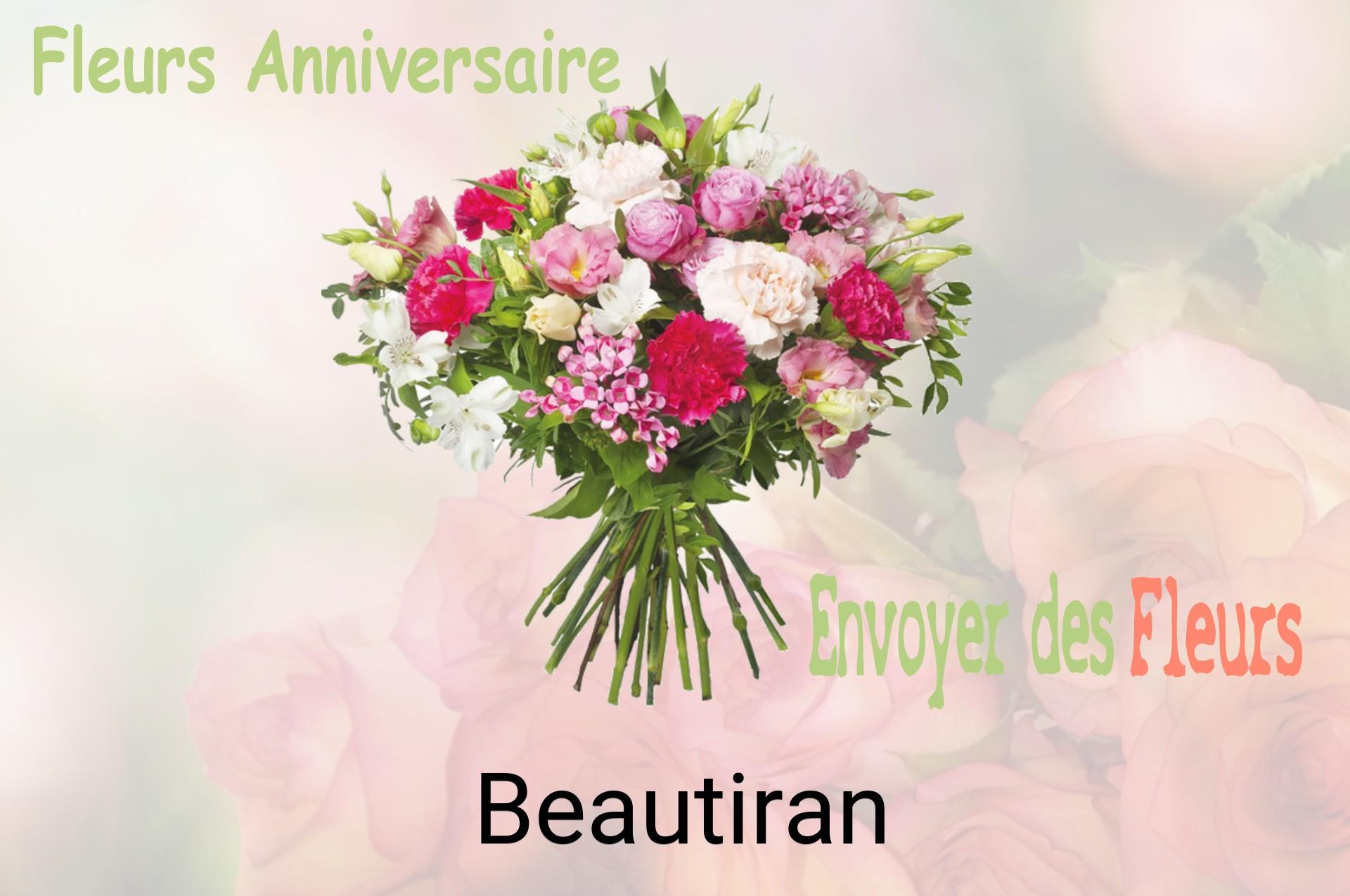 Bouquet de fleurs d’anniversaire livré à Beautiran