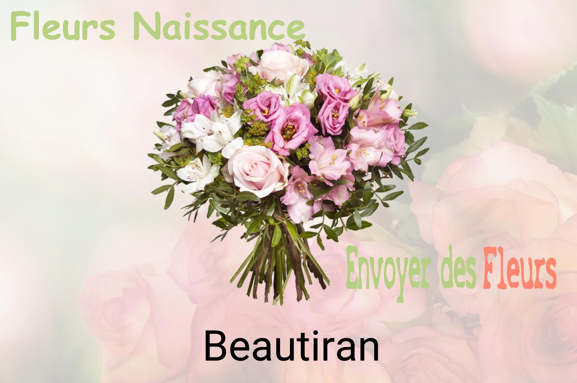 Bouquet de fleurs de naissance livré à Beautiran